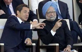 Николя Саркози и Манмохан Сингх