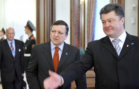 Жозе Мануэль Баррозу и Петр Порошенко