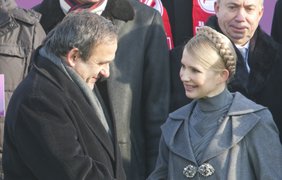 Мишель Платини и Юлия Тимошенко