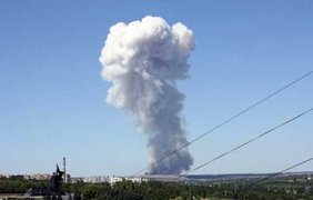 Взрыв складов пиротехники под Донецком