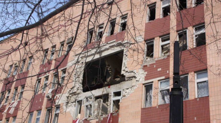 Взрыв в больнице Луганска