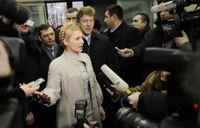 Тимошенко общается с прессой