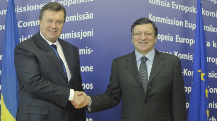 Виктор Янукович и Жозе Мануэль Баррозу