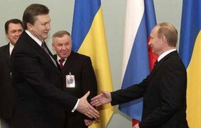 Президенты Украины Янукович и премтер-министр России Путин