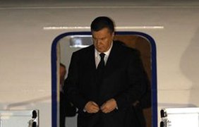 Виктор Янукович на трапе