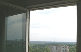 Вид из окна на город