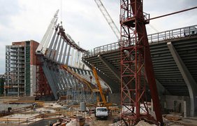 Крыша будет удерживатся уникальной системой вантов