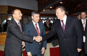 Виктор Янукович и президент Азербайджана Ильхам Алиев