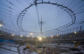 Строительство Национального стадиона в Варшаве