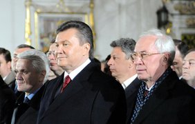Владимир Литвин, Виктор Янукович и Николай Азаров