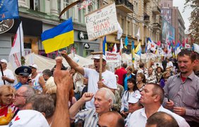 Сторонники экс-премьер-министра Украины Юлии Тимошенко