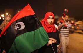 Флаг Ливии до режима Каддафи