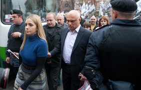 Супруг Юлии Тимошенко Александр Тимошенко и их дочь Евгения Карр