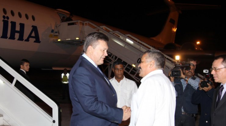 Виктор Янукович прибыл на Кубу