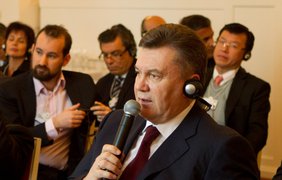 Виктор Янукович на сессии Всемирного экономического форума в Давосе