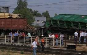 Столкновение поездов возле Выдубичей