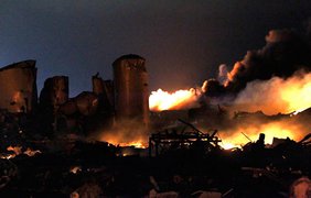 На заводе удобрений в Техасе произошел взрыв