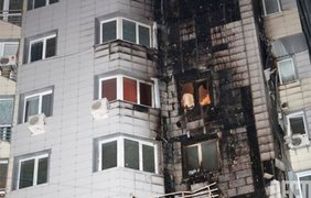 В Киеве на Шулявке горела высотка