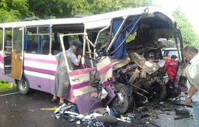 На Волыни столкнулись два пассажирских автобуса
