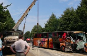 На Волыни столкнулись два пассажирских автобуса