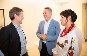 Firtash Foundation: Дни Украины в Великобритании; Дмитрий и Лада Фирташ с Найджелом Херстом