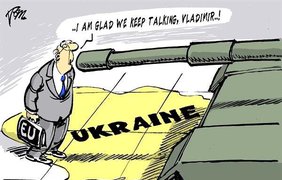 Карикатуры западных СМИ на тему российского вторжения в Украинe