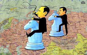 Карикатуры западных СМИ на тему российского вторжения в Украинe