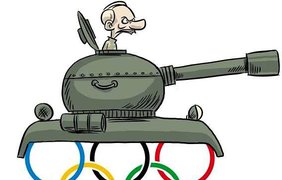 Карикатуры западных СМИ на тему российского вторжения в Украинe
