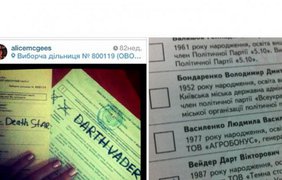 Самые смешные бюллетени на выборах