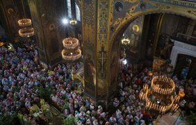 Празднование Троицы в Киеве
