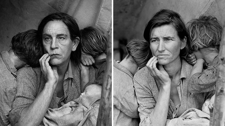 Сандро Миллер, Доротея Ланж / Migrant Mother, Nipomo, Калифорния (1936 год), 2014 год