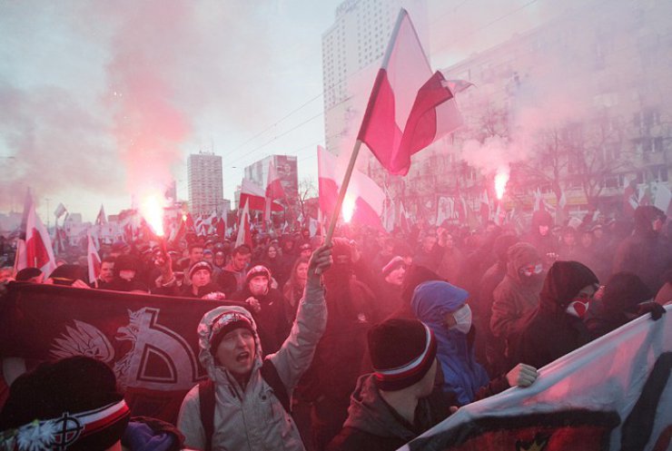 У Варшаві націоналісти влаштували марш на День Незалежності