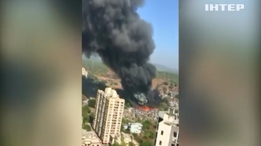 В Індії пожежа знищила квартал нетрів