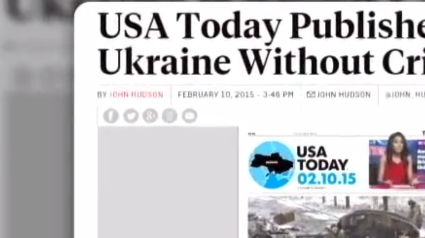 В США газета опубликовала карту с "российским" Крымом