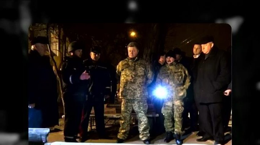 Петру Порошенку у Краматорську показали снаряди від Смерчів"