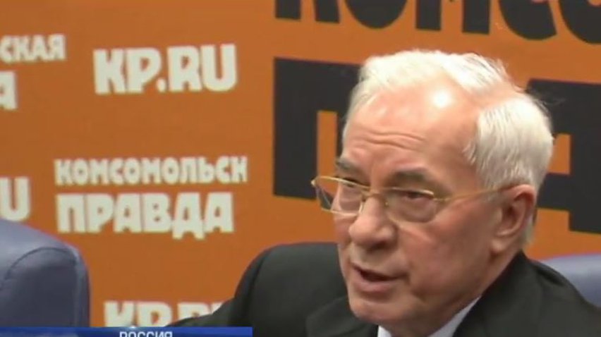 Николай Азаров не смог ответить, кому принадлежит Крым (видео)
