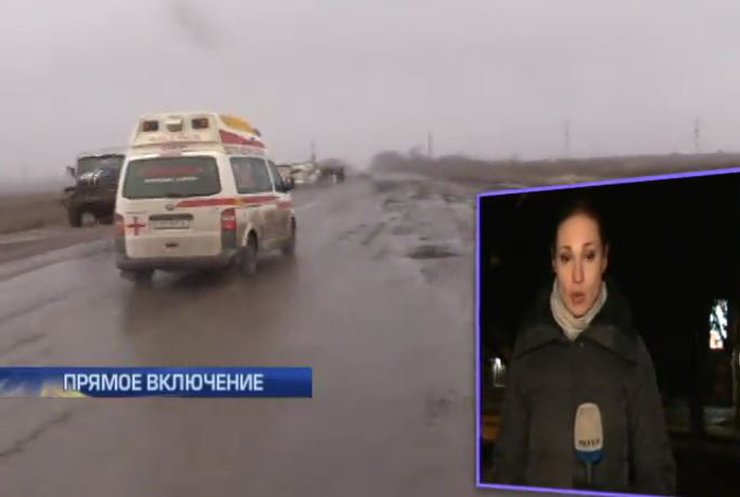 "Подробности" засняли обстрел террористами дороги на Дебальцево
