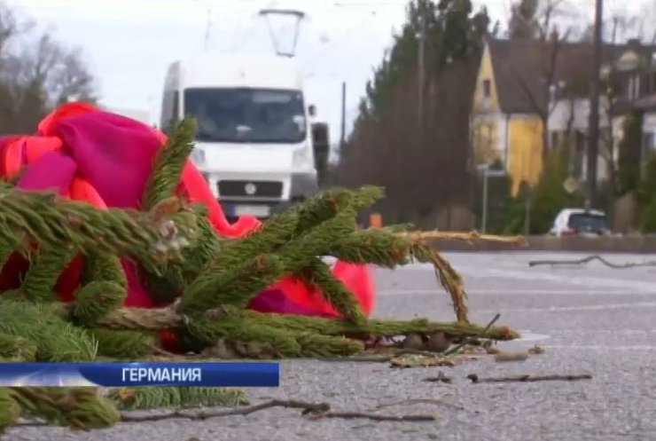 В Германии сильный ураган Никлас убил мужчину