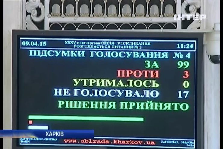 Облрада Харкова 99 голосами визнала Росію агресором