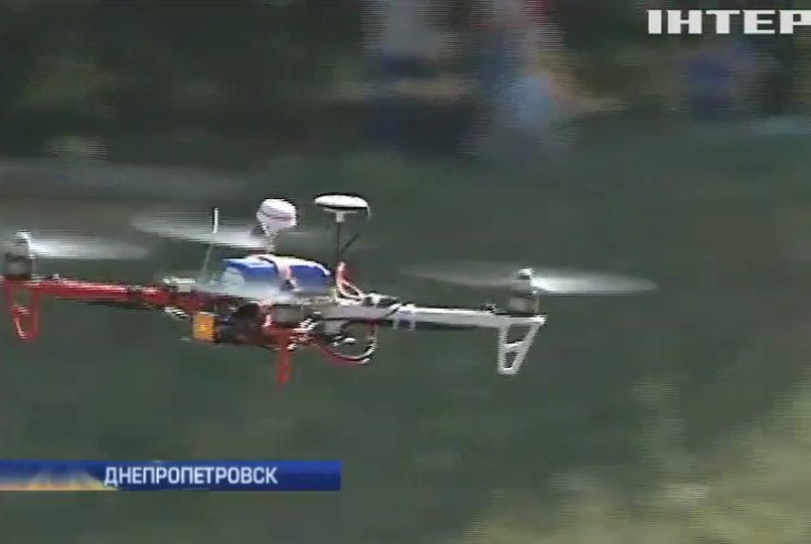 В Днепропетровске устроили битву дронов