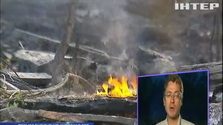 Под Киевом специально поджигают лес