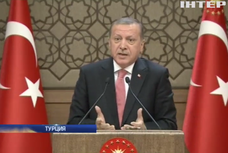 Президент Турции обвинил Европу в попытке военного переворота