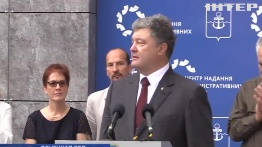 Порошенко ждет ответа от Путина о прекращении огня на Донбассе