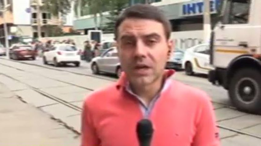 Головний офіс "Інтера" блокували шинами