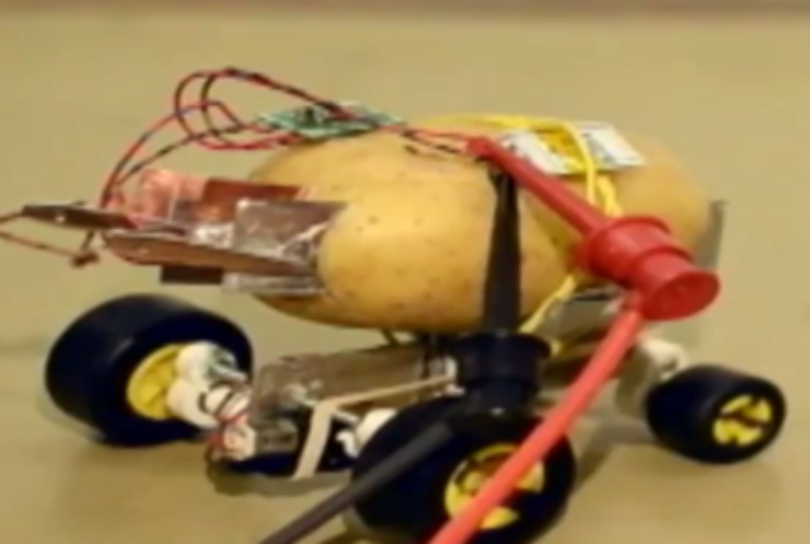 Поляк создал робота из картошки 