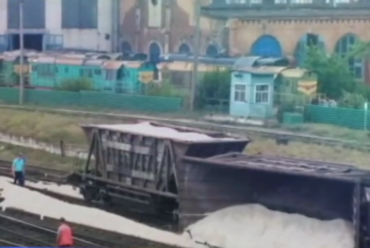 В Запорізька області перекинувся вагон з піском