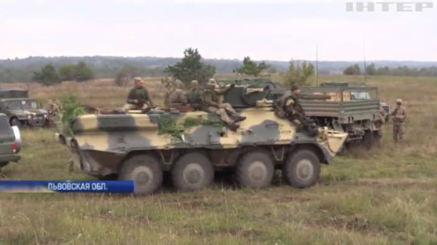 Во Львовской области прошли военные учения Rapid Trident 2017
