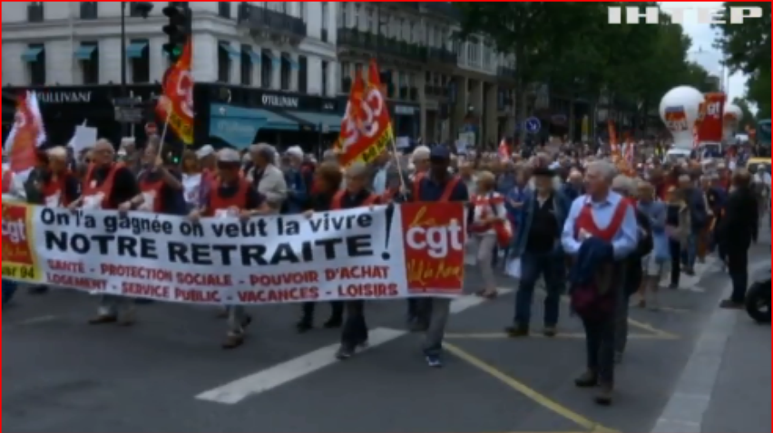 У Франції пенсіонери протестують проти податкової реформи