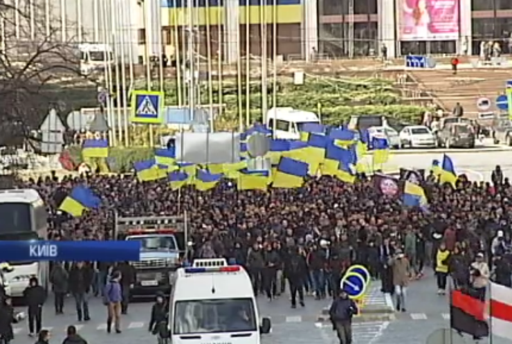 "Національний корпус" провів акцію протесту на Майдані Незалежності
