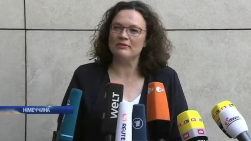 Лідер соціал-демократів Німеччини пішла у відставку